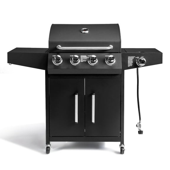 UBesGoo 4 Burner Propane Gas Grill with Side Burner 58000BTU for Camping Cooking BBQ