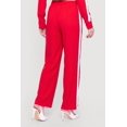 thumbnail image 4 of Women's Contrast Trim Drawstring Waist Wide Leg Pants with Pintuck Detail, 4 of 4