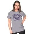 thumbnail image 3 of Having a Weird Mom Builds Character Womens Slim Fit Graphic Tee Brisco Brands S, 3 of 5