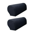 thumbnail image 1 of Funda de sofá Zulema 2 uds Fundas de sillón protectoras elásticas para muebles negro, 1 of 8
