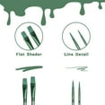 thumbnail image 3 of Acrylic Paint Brush Set, 6 PCS Watercolor Brushes, Painting Brush Nylon Hair Brushes for All Purpose Oil Watercolor Painting Beginner Kits, Gift for Painting Lovers (Green), 3 of 7