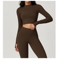 thumbnail image 2 of Chaqueta de Yoga for mujer, chaqueta de Yoga deportiva for correr al aire libre con cremallera, chaqueta de manga larga, ropa de Yoga de secado rápido for niñas, 2 of 6