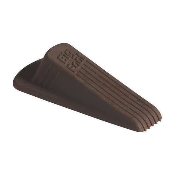 Big Foot Door Wedge, Vulcanized Rubber, Brown, 1-1/4"H x 2"W 29920