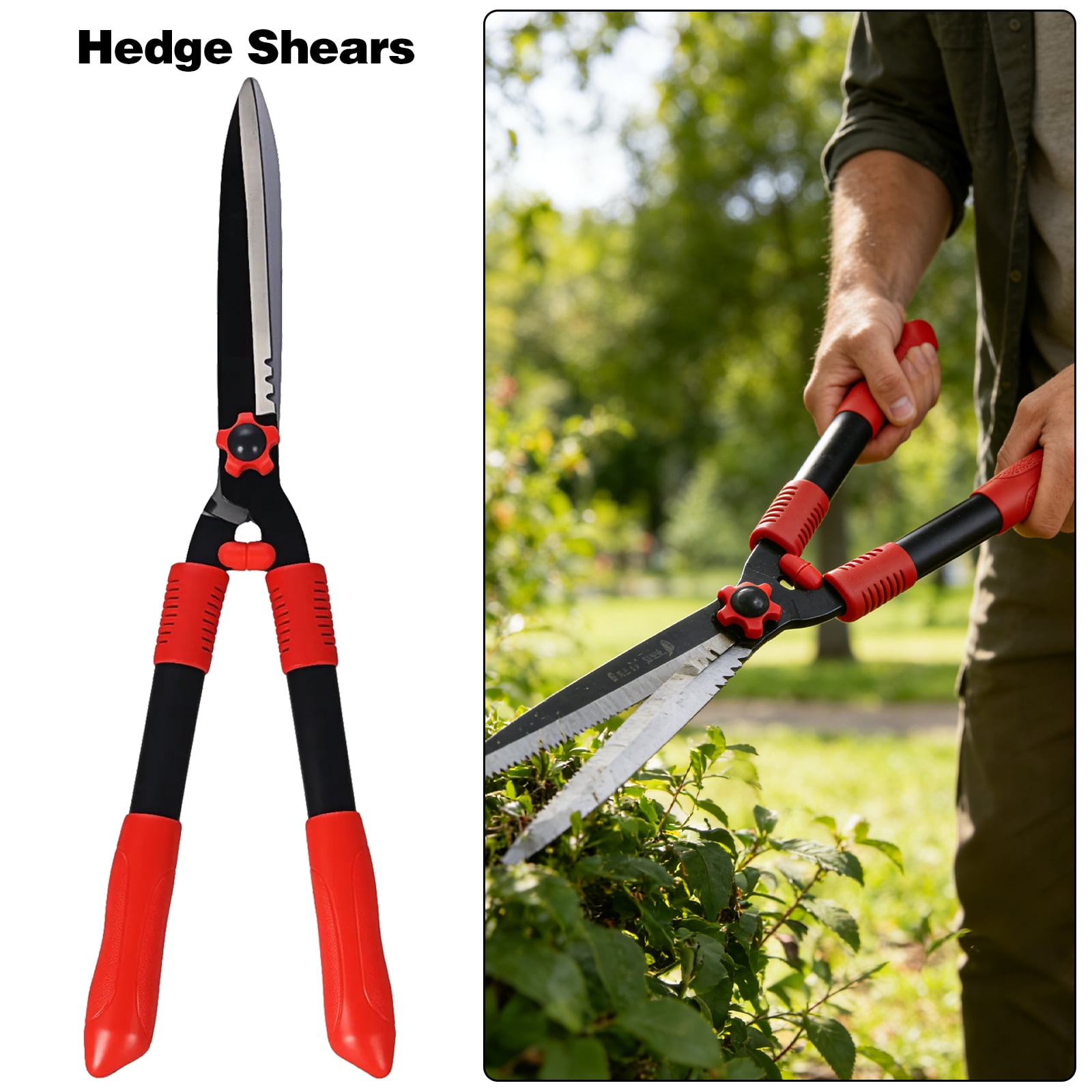 Paddsun Lopper, Hedge Shear & Pruner Combo Set, 3-Piece Retractable Pruning Shears Heavy Duty Tree Shrub & Bush Care Kit for Lawn Garden & Yard