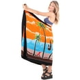 thumbnail image 4 of HAPPY BAY Women's Beachwear Summer Beach Wrap Bikini Wraps Sarong Swimwear Swim Cover up Skirt Bathing suit Swimsuit Pareo Coverups for Women One Size Flame, Palm Tree, 4 of 4