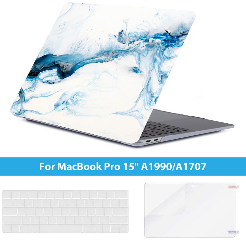 Air Case Cat Eating Fish Simple Plastic Hard Shell Compatible Mac Air 11 Pro 13 15 MacBook Pro Case 2018 Protection for MacBook 2016-2019 Version 