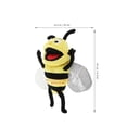 thumbnail image 4 of Marioneta de mano de abeja de dibujos animados de peluche, marioneta de juego de imaginación interactiva con insectos rellenos, 4 of 6