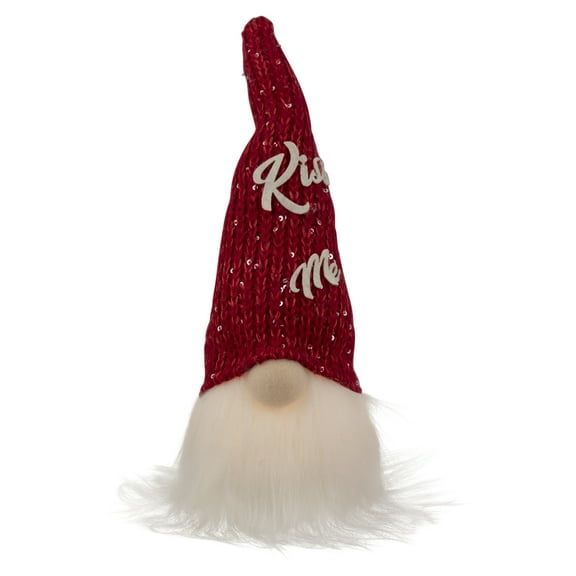 Northlight LED Lighted "Kiss Me" Hat Valentine's Day Gnome - 11.5"