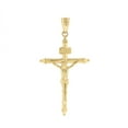 thumbnail image 3 of Solid Gold INRI Christ Passion Cross Crucifix Pendant Necklace 1.2" (14K Yellow Gold, Pendant only), 3 of 3