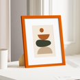 thumbnail image 2 of decorUhome 8x10 Solid Wood Picture Frame, Display 5x7 Pictures with Mat or 8x10 without Mat, Photo Frame for Home Decor, Orange, 2 of 9