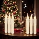 thumbnail image 5 of Velas que oscilan de la forma cónica del LED Velas sin goteo de la llama que oscilan con pilas, 5 of 7