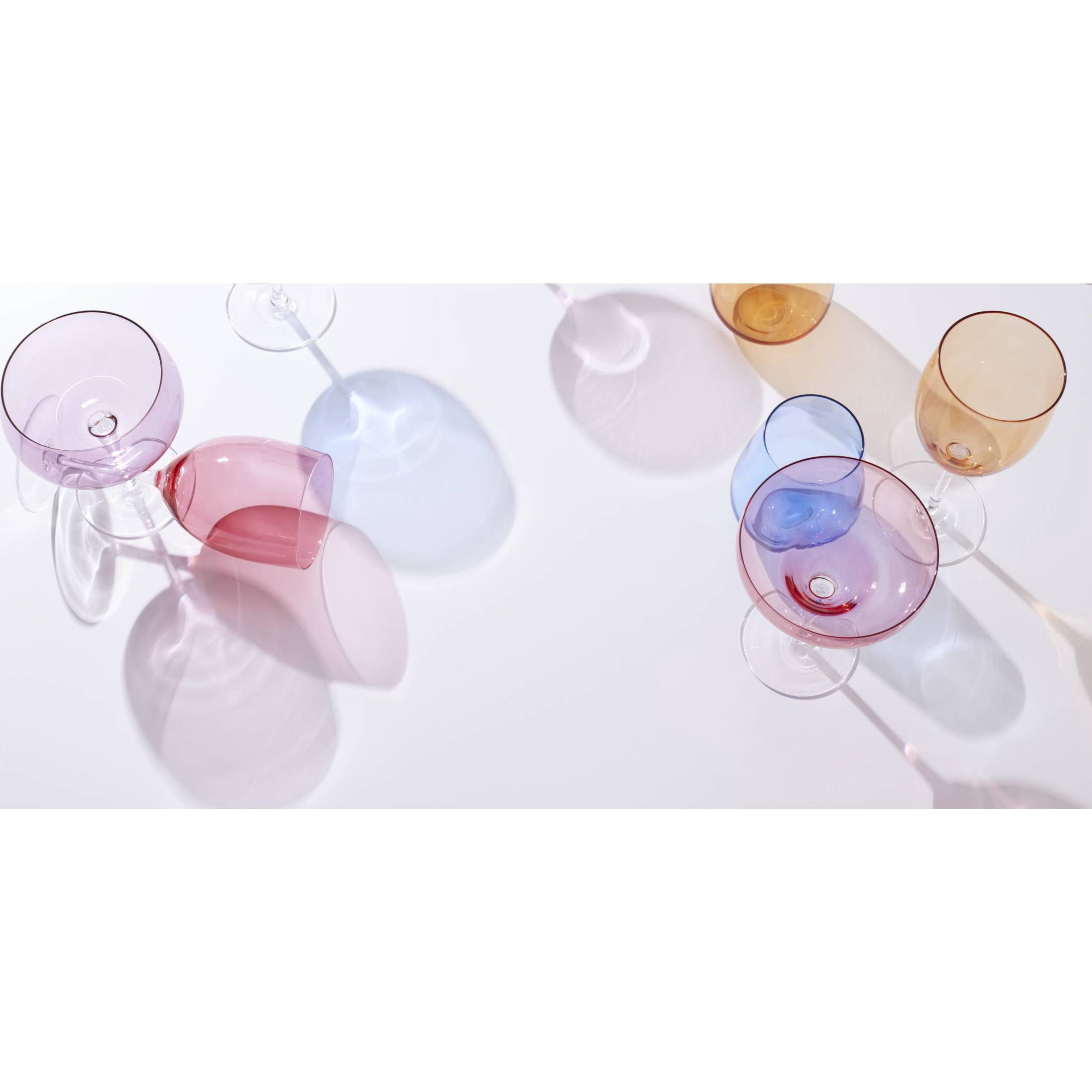 Oneida True Colors 14 oz MultiColor Standard Red Wine Glasses (Set of 4)