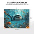 thumbnail image 2 of Sikiie Realistic Ocean Shark Dish Drying Mat, Kitchen Counter Mat, Self Drying Mat for Kitchen Counter Dish Drying Pad ,for Dishes, Utensils, Pots and Pans（24" x 18"）, 2 of 7