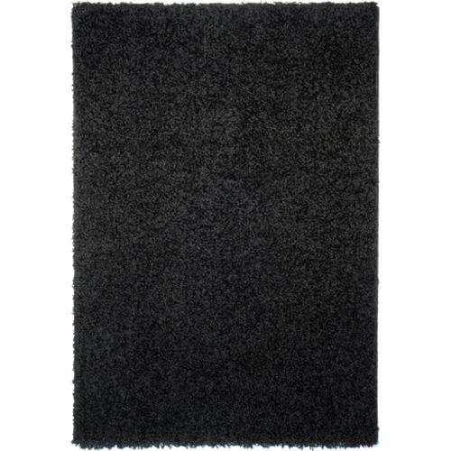 Rugnur Maxy Home Black Shag Accent Rug Doormat Single Solid Color (1'8 x 2'7) by Overstock