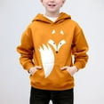thumbnail image 2 of SGMVNU Sweatshirts for Boys Girls Hood Top Girls Casual Hooded Sweatshirt Soft Pullover Novelty Print Hoodie with Pocket Fall Fashion Outfits 2025(Size 10-11 Years, Orange), 2 of 5