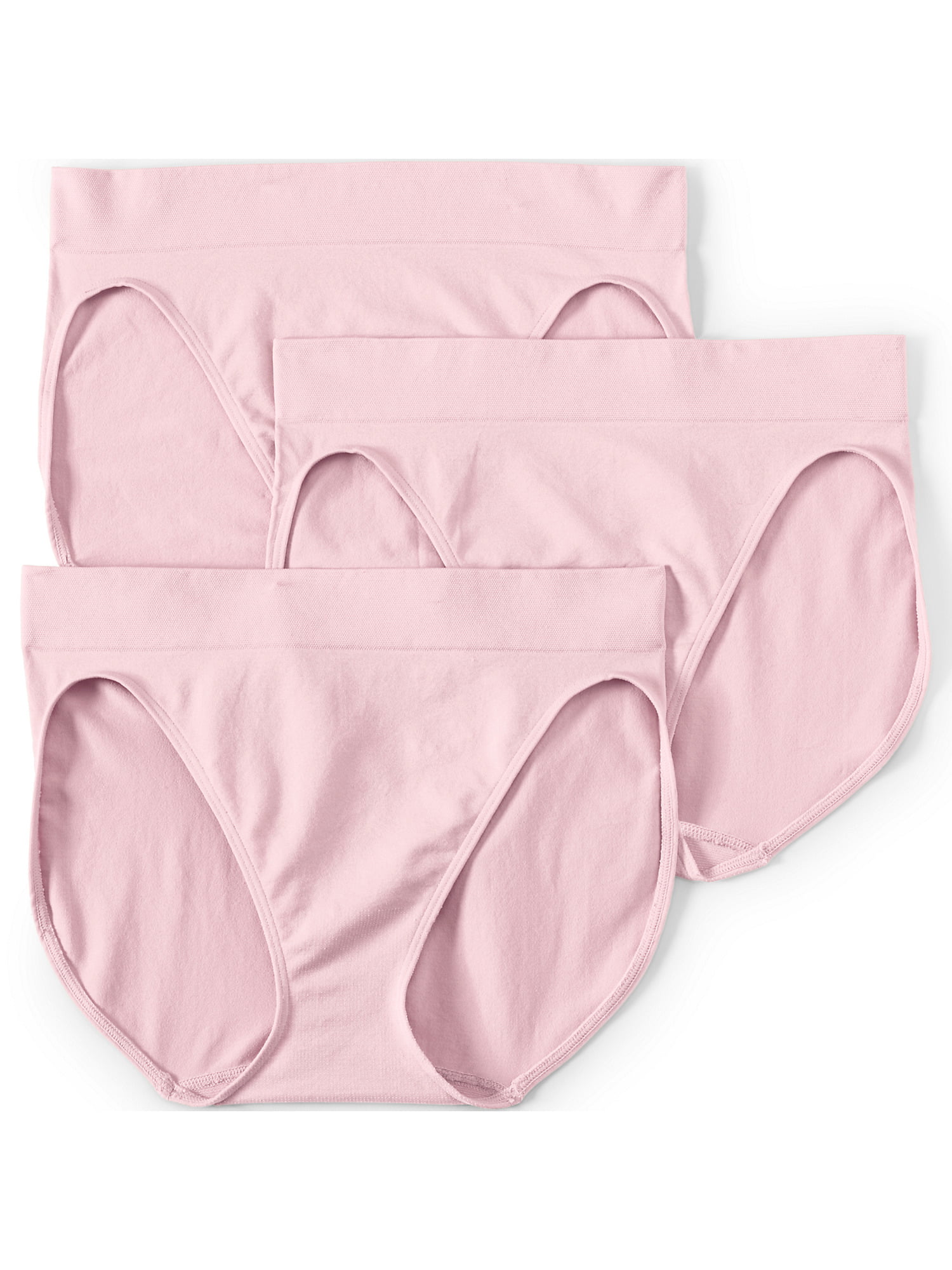 Lands' End Women's Seamless Mid Rise High Cut Brief Underwear - 3