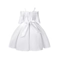 thumbnail image 2 of iEFiEL Kids Girls Sheer Lace Embroidered Flower Dress Princess Pageant Bridesmaid Birthday Dress White 10, 2 of 4