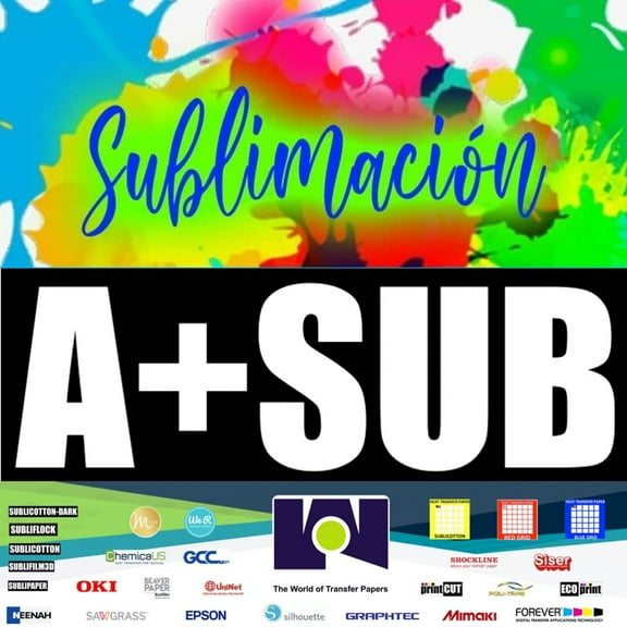 A SUB Dye Sublimation Heat Transfer Paper for Virtuoso, Epson and Brother 100 sheets 8.5"x11" per pack
