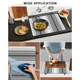 thumbnail image 6 of nqOlkjepod Large Induction Cooktop Protector Mat 31"x24", Gray Vertical Stripes Stove Top Covers for Electric Stove, Retro Simple Neutral Abstract Lines Stove Burner Cover Mats Stove Cover, 6 of 8