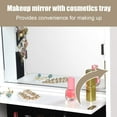 thumbnail image 3 of SAZYY LED Jewelry Cabinet Wall Mounted Door Hanging, Lockable Jewelry Armoire with 47.2'' Full Length Mirror, Foldable Makeup Tray, Lipstick Brush Holders, Jewelry Storage Organizer, 3 of 10