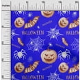 thumbnail image 2 of oneOone Georgette Viscose Blue Fabric Halloween Craft Projects Decor Fabric Printed By The Yard 42 Inch Wide, 2 of 4