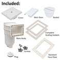thumbnail image 5 of Rx Clear Swimming Pool Standard Thru-Wall Skimmer for Vinyl Liner In-Ground Pools, 5 of 6