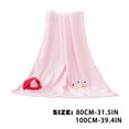 thumbnail image 3 of SLYNSHome Small Christmas Flannel Throw Blanket,Pink Soft Fleece Roll‑Up Blanket With Snowman Santa Reindeer Design For Sofa Bed Holiday Gift, 3 of 6