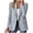 Beige, variant on Blazers for Women Lapel Button Down Blouses Open Front Long Sleeve Pockets Jackets Work Office Business Suit Outwear