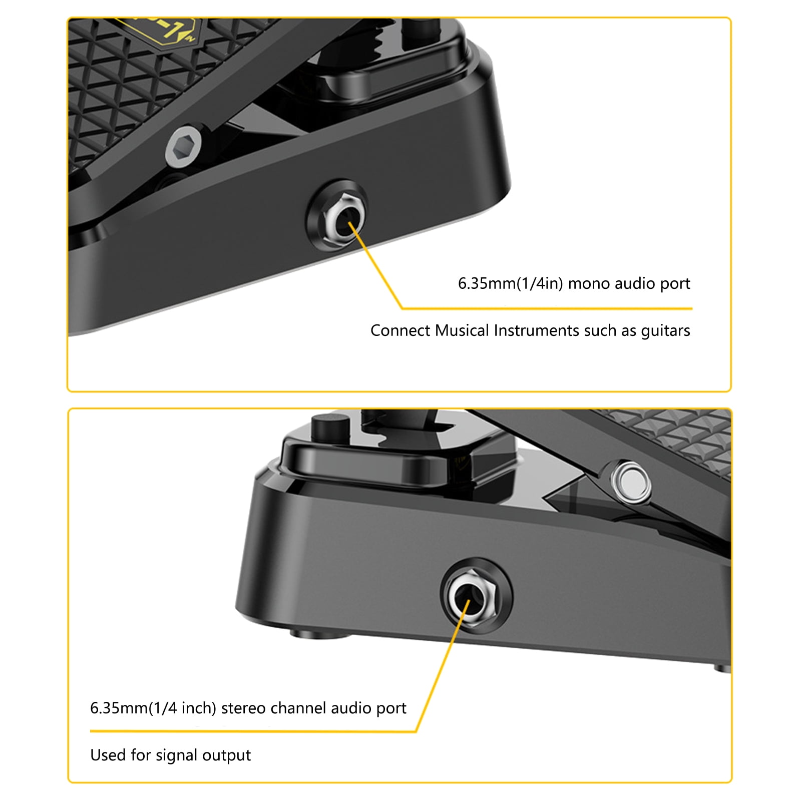 Guitar Effects Pedal Classical Sound Options Distortion Delay Reverbs Plastic Housing Easy Control for Guitar