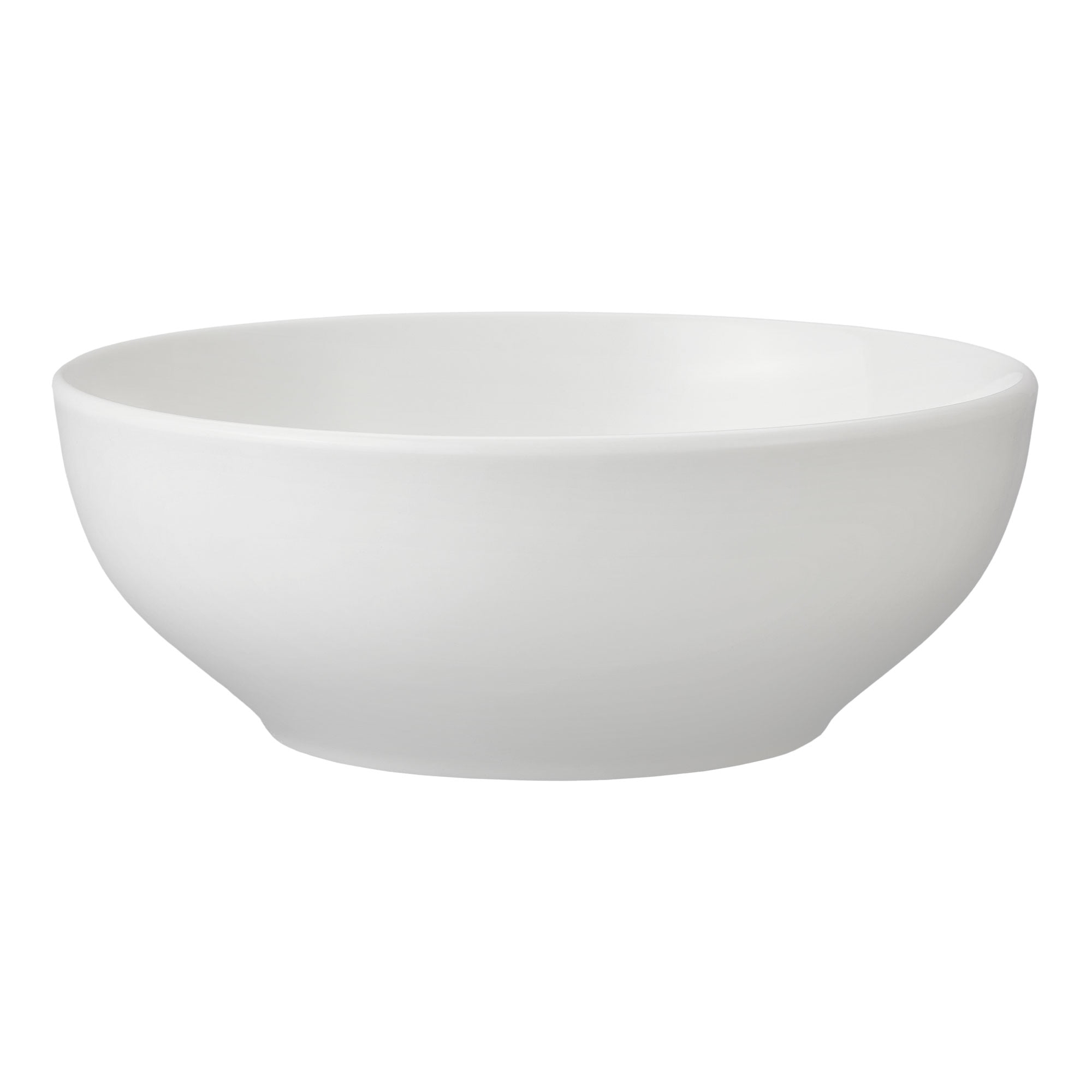 Mainstays Glazed White Stoneware Dinner Bowl, 6.1”