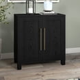 thumbnail image 2 of Evelyn&Zoe Chabot 28" Wide Rectangular Accent Cabinet, Black Grain, 2 of 7