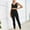 Black, variant on Kiplyki Flash Womens 2 Pieces Joggers Outfits Casual Solid Sleeveless Blouse Pants Sports Set Yoga Suit