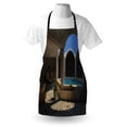 thumbnail image 3 of Landscape Apron Inside View of A Spa Hotel with Bathtub in the Circle Centre Therapy Photo Print, Unisex Kitchen Bib Apron with Adjustable Neck for Cooking Baking Gardening, Grey Blue, by Ambesonne, 3 of 3