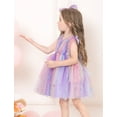 thumbnail image 5 of IDOPIP Toddler Baby Girls Butterfly Birthday Dress 3D Butterfly Wedding Party Ruffle Tutu Dresses, 5 of 7
