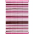 thumbnail image 2 of BERTHMEER Pink Stripes Outdoor Rugs 8'x10' on Sale Clearance，Plastic Straw Patio Waterproof Rugs for RV，Deck，Camping，Beach，Picnic，Porch，Garden and Balcony, 2 of 7