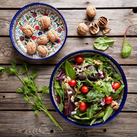 

Ceramic Small Palestine Floral Round Dish Set