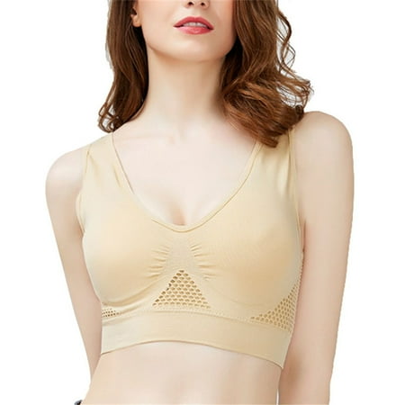 

Liveday Breathable Sports Bras Women Hollow Out Padded Sports Bra Top Plus Size Gym Running Fitness Yoga Sports Tops New