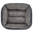 thumbnail image 4 of (3 pack) Vibrant Life Small Cuddler Pet Bed, Black and White Diamonds, 19" x 15", 4 of 5