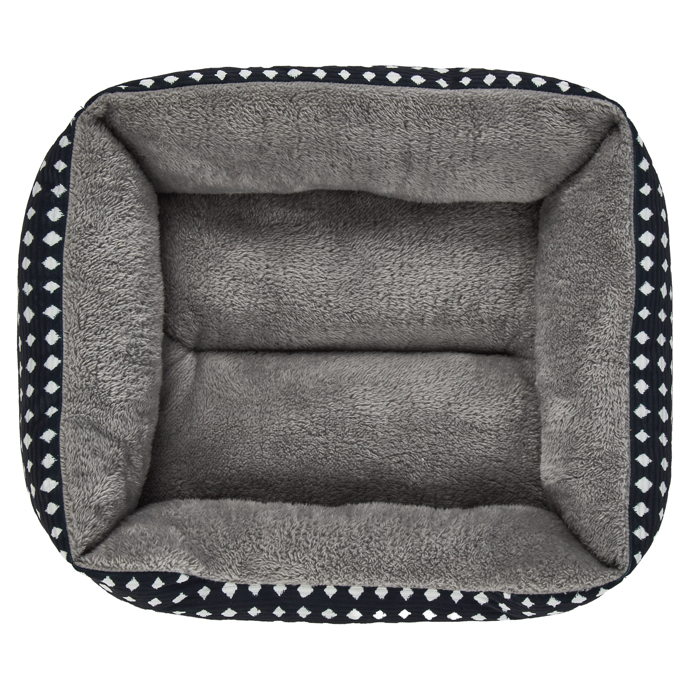 Vibrant Life Small Cuddler Pet Bed, 19" x 15", Black & White photo 8