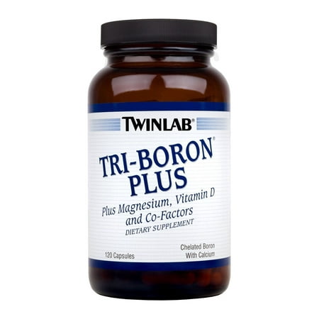 Twinlab tri-boron plus capsules, 120 ct