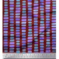 thumbnail image 1 of Soimoi Red Rayon Crepe Fabric Brush Stroke Abstract Print Fabric by Yard 46 Inch Wide, 1 of 3