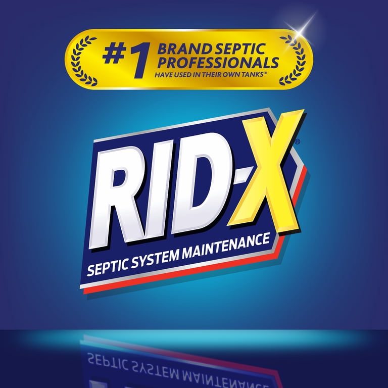 Rid-X Septic Treatment Powder, 19.6oz, 2 Month Supply, Natural