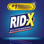 RID-X Septic Tank Treatment Powder - 2 Month Supply, Dual Action Enzymes and Bacteria to Break Down Waste & Prevent Backups