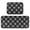 Lace Pattern with Snowflakes, variant on 2-Piece Kitchen Mat Set Non Slip Washable Floor Mats Decorative Rugs for Kitchen Sink Laundry White Polar Bears Pattern