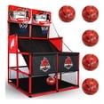thumbnail image 1 of Juego Baloncesto Canasta Para Niños Aros Doble Tiro Infantil, 1 of 5