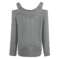 thumbnail image 3 of Vedolay Women's Cardigans Button Down Long Sleeve Soft Knit Sweater Cardigan Gray,L, 3 of 5