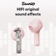 thumbnail image 5 of Anime Sanrio BL25 auriculares inalámbricos Bluetooth Kawaii Hello Kitty My Melody Hangyodon pompón Purin lindos auriculares de música, 5 of 6
