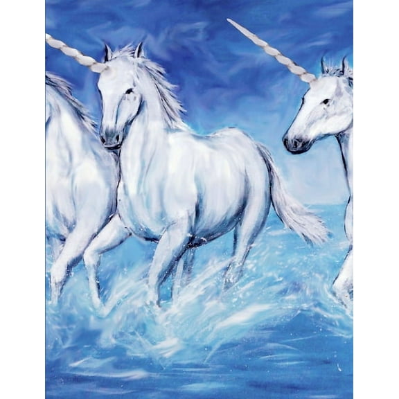 Reindeer Notebook: 100 Pages 8.5" X 11" Wide Ruled Line Paper, (Paperback)