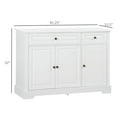 thumbnail image 7 of Spaco Sideboard Buffet Cabinet with 2 Drawers and Adjustable Shelves, Modern Accent Cabinet for Indoor as Kitchen, Bar, Dining Room, White, 7 of 7