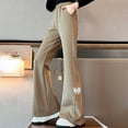 thumbnail image 3 of EnJoCho Teen Girls Kids Tween Cute Flare Leggings Bow Wide Leg Stretchy Elastic High Waisted Yoga Dance Pants 𝖸2k Trendy Botcut Bottoms Athletic Casual Streetwear Fashion, 3 of 5